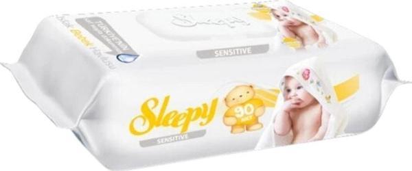 Sleepy Sensitive Hassas Ciltlere Özel Islak Bebek Havlusu (6 Paket = 540 Yaprak) - Image 1