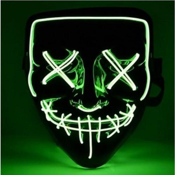 LED Işıklı Yeşil Maske - Image 1