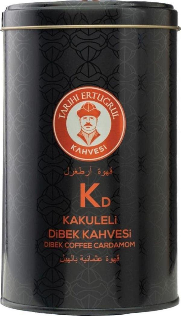 Tarihi Ertuğrul Kahvesi Kakuleli Dibek Kahvesi Teneke 250 G - Image 1