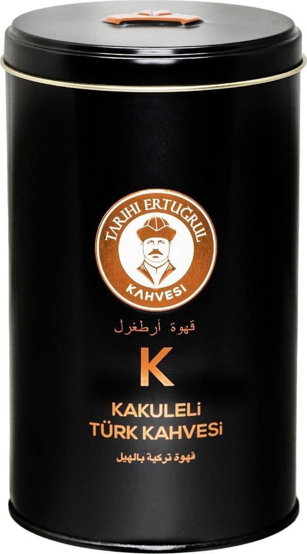 Tarihi Ertuğrul Kahvesi Kakuleli Türk Kahvesi Teneke 250 G - Image 1