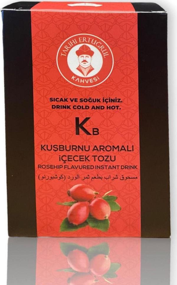 Tarihi Ertuğrul Kahvesi Kuşburnu Aromalı Içecek Tozu Kutu 200 G - Image 1