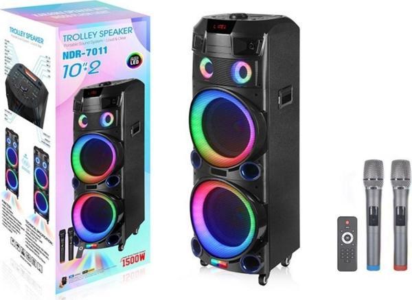  Platoon PL-4611 200W RGB Işıklı USB/TF/FM/BT/TWS Kablosuz Mikrofonlu Öğretmen/Toplantı Amfisi (NDR-7022) - Image 1