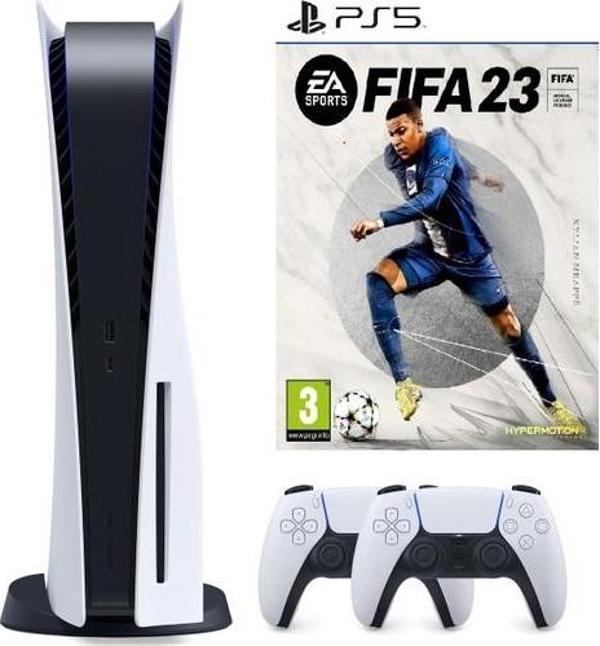 Sony Playstation 5 + 2. Dualsense Kol + Ps5 Fifa 23 (ithalatçı Garantili) - Image 1