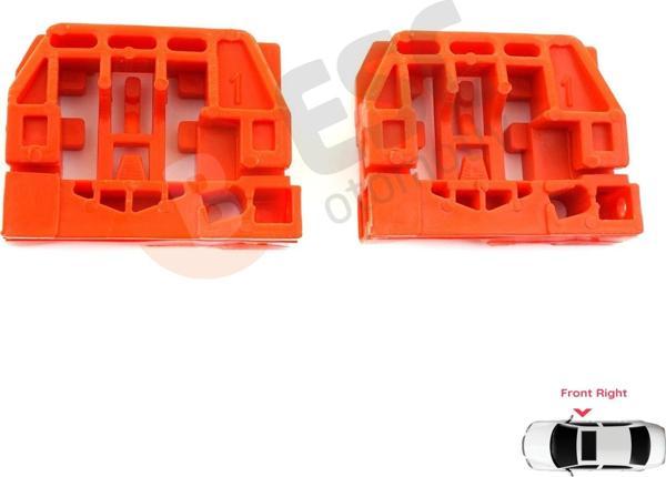 VW Touran MK1 1T1 1T2 1T3 2003-2015 1T1837462 İçin Ön Sağ Kapı Cam Kriko Tamir Klipsi - Image 1