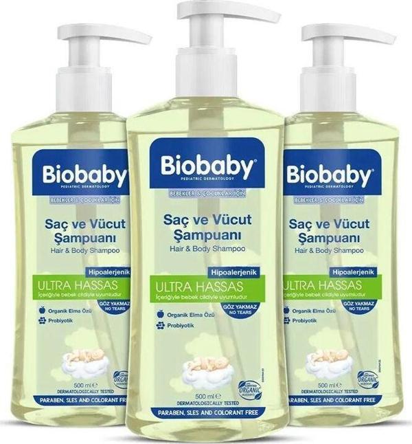 Biobaby Bebek Şampuanı 500ml Avantajlı Paket | 3 Al 2 Öde - Image 1