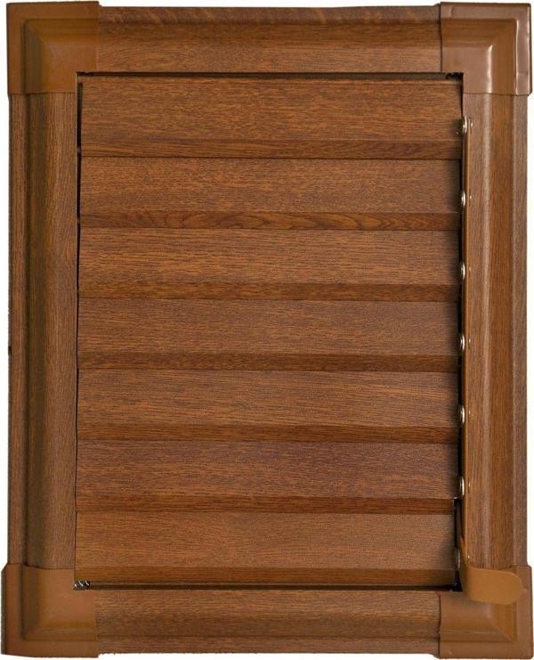 45 X 50 Alüminyum Ahşap Banyo Wc Havalandırma Panjuru - Image 1