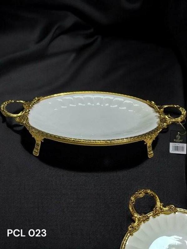 Roy King Elegance Oval Sunum Tabak Gold 46 Cm Pcl023  - Image 1
