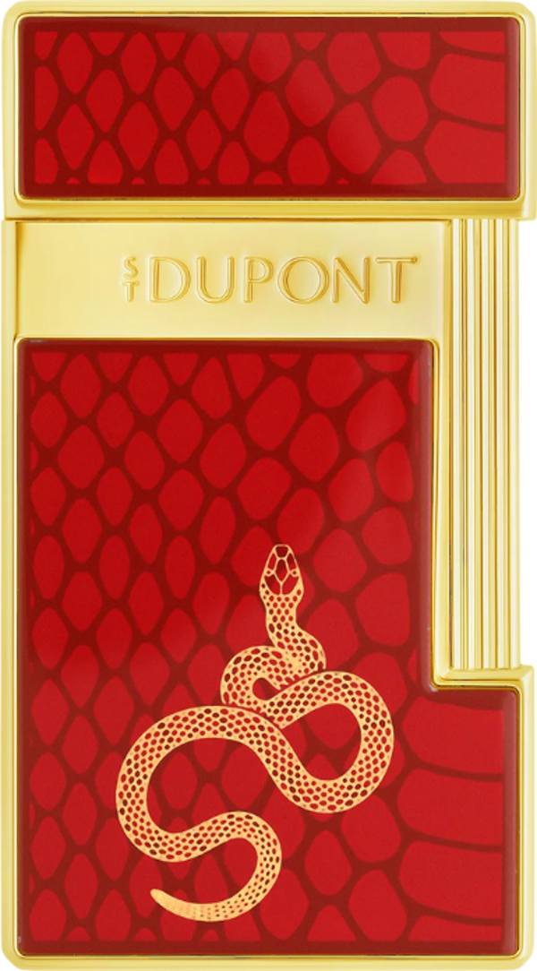 S.T. Dupont Lacquered Slimmy Kırmızı Puro Çakmağı 28075 - Image 1