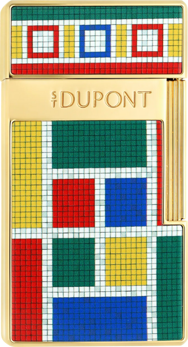 S.T. Dupont Big D Casablanca Mozaik Desenli Puro Çakmağı 25022 - Image 1