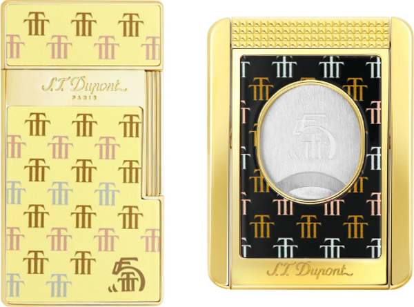S.T. Dupont 55th Annieversary Trinidad Çakmak Kesici İkili Puro Seti - Image 1