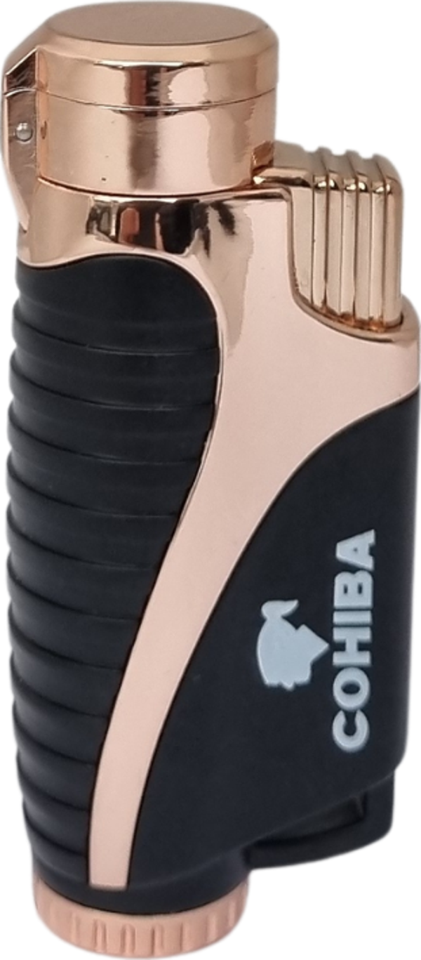 Cohiba 3 Torch Pürmüz Siyah-Bronz Puro Çakmağı - Image 1