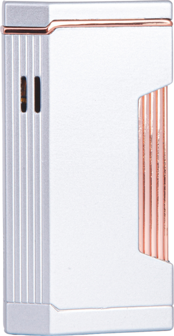 Cohiba Çift Torch Pürmüz Gümüş Metal Puro Çakmağı - Image 1