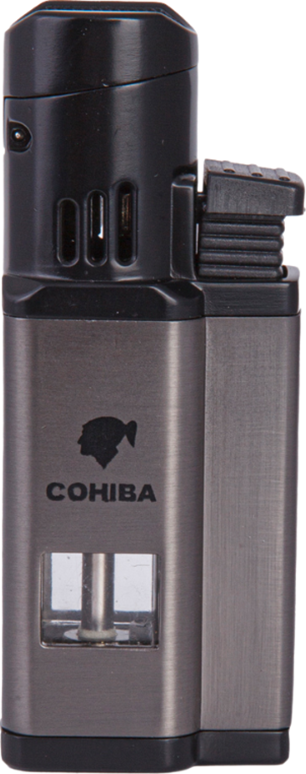 Cohiba 3 Torch Pürmüz Gunmetal-Siyah Metal Puro Çakmağı - Image 1