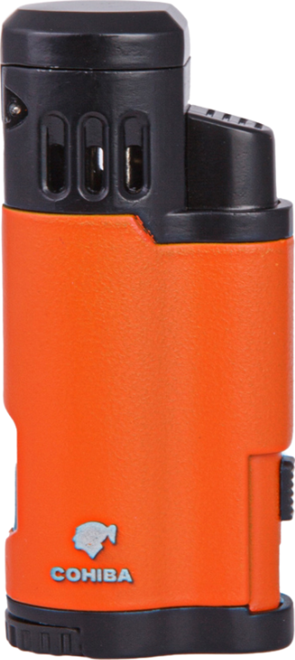 Cohiba 3 Torch Pürmüz Turuncu Siyah Metal Puro Çakmağı - Image 1