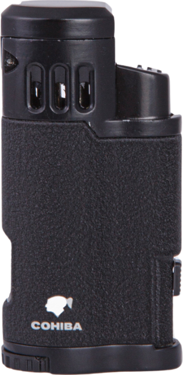 Cohiba 3 Torch Pürmüz Mat Siyah Metal Puro Çakmağı - Image 1