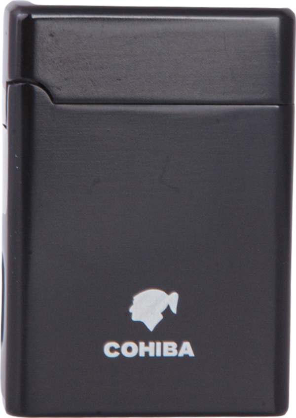 Cohiba Çift Torch Pürmüz Siyah Metal Puro Çakmağı - Image 1