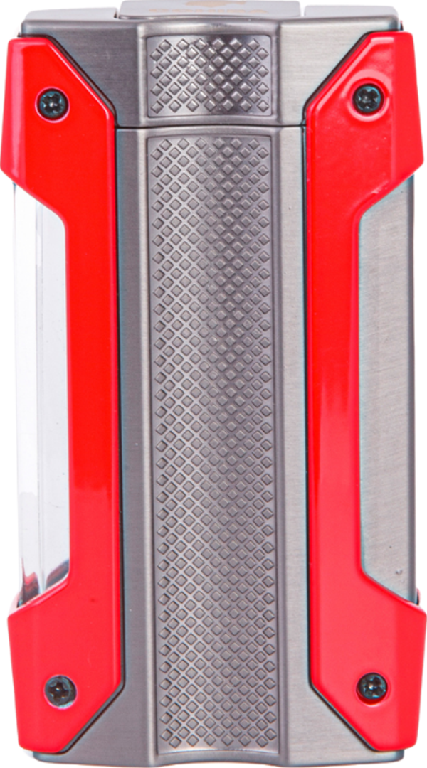 Cohiba Tek Torch Pürmüz Kırmızı-Gunmetal Metal Puro Çakmağı - Image 1