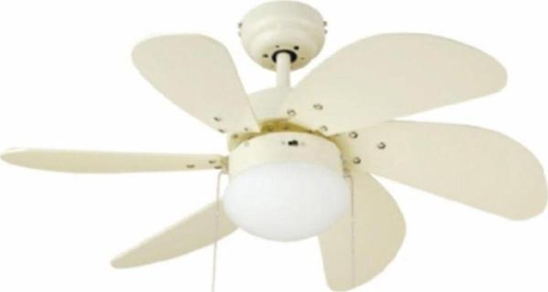 Vanti Kcf281 60W Beyaz Ahşap 6 Kanatlı Avizeli Tavan Latörü - Image 1