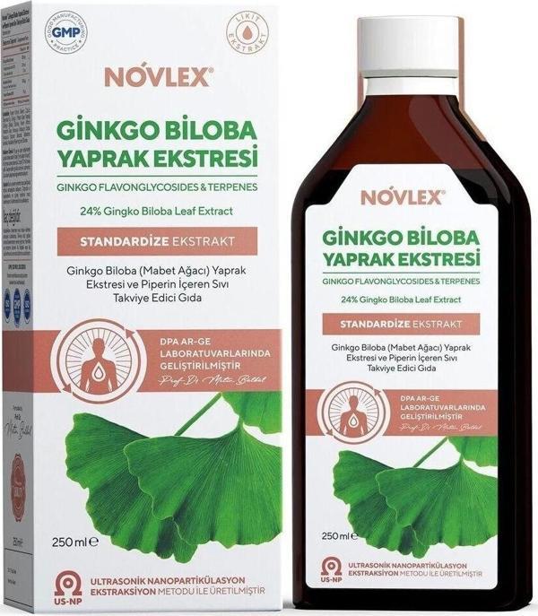 Ginkgo Biloba (Mabet Ağacı) ve Piperin Ekstraktı (Ekstresi) İçeren Sıvı Takviye Edici Gıda 250 Ml - Image 1