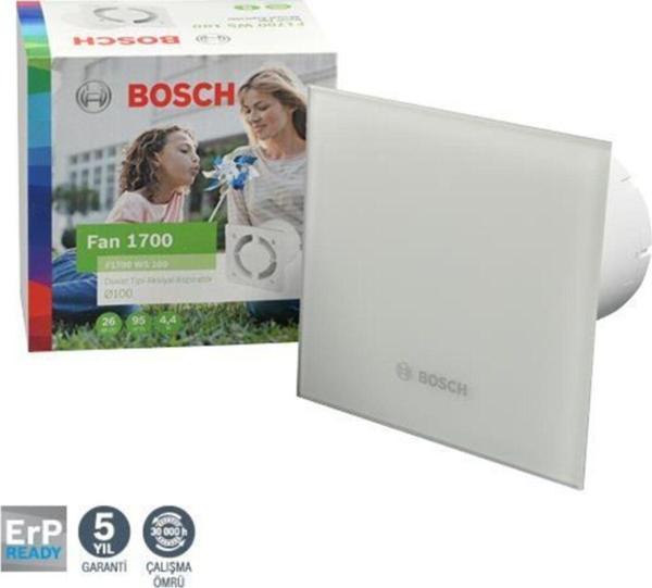 Bosch F1700 Ws Dp100 Mat Beyaz Sessiz Banyo Aspiratörü-Fanı 95M3H - Image 1