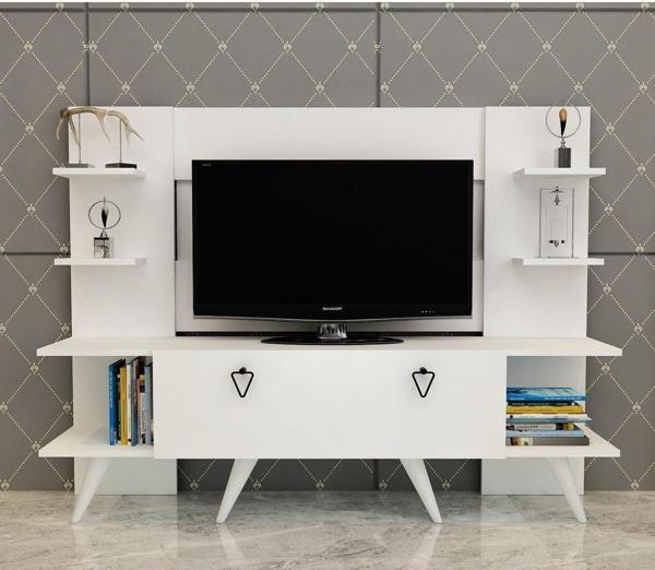 Demonte Decor Eriica Tv Ünitesi Beyaz- Beyaz - Image 1