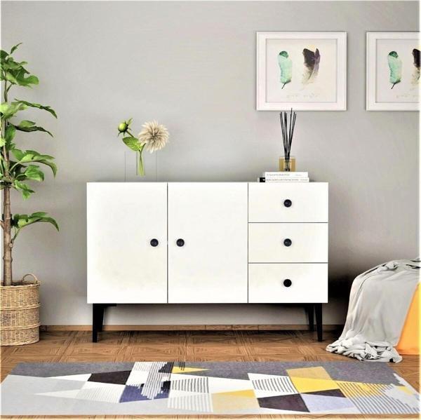 Demonte Decor Avatar Konsol, Çok Amaçlı Dolap, Ayakkabılık Beyaz-Beyaz - Image 1