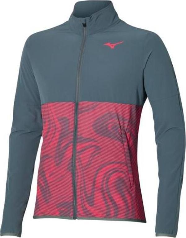 Charge Printed Jacket Erkek Yağmurluk Gri / Kırmızı - Image 1