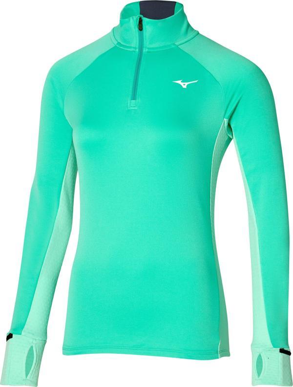Warmalite Kadın Yarım Fermuarlı Sweatshirt Yeşil - Image 1
