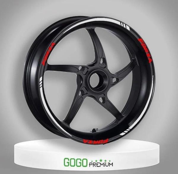 Gogo Jant Şeridi Kırmızı Yazılı Honda Forza 250 - Image 1