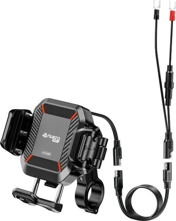 M33 Plus Titreşim Modüllü Telefon Tutucu (kablosuz Ve Type-c Şarjlı ) - Image 1