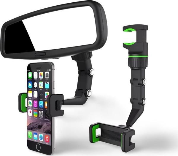 Cosmostech Araç Dikiz Aynası Telefon Tutucu Standı 360° Derece Ayarlanabilir, Masaüstü, Koltuk Arkası Telefon Tutacağı C - Image 1