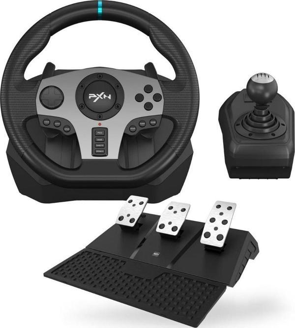 Cosmostech PXN V9 Gaming Racing Wheel 3 Pedallı ve Vitesli PC, PS4, PS3, Switch, Xbox ONE, Xbox Series X/S Uyumlu Oyuncu - Image 1