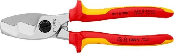 Knipex 9516200 Kablo Makası 200 mm (Çift Bıçaklı) - Image 1