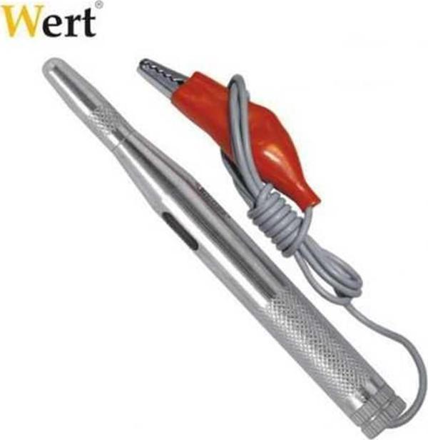 Wert 2605 Oto Elektrik Kontrol Kalemi, Metal Gövdeli, 6-24V - Image 1