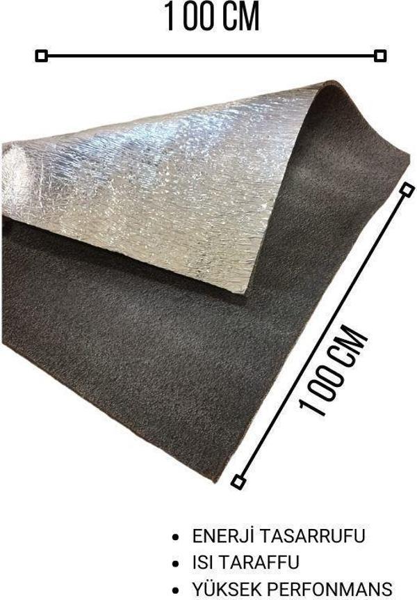 ALÜMİNYUM KAPLI POLİETİLEN SÜNGER LEVHA 10 MM (EN:1 MT BOY:1 MT) - Image 1