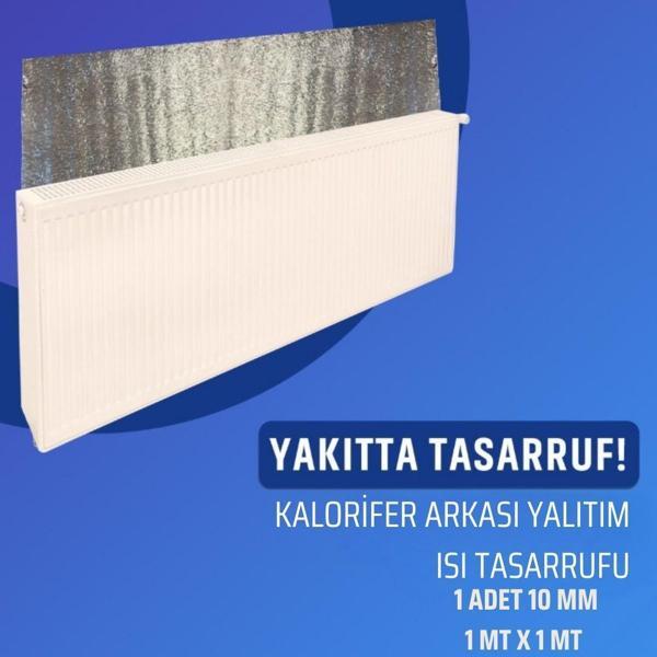 KALORİFER ARKASI TEK FOLYOLU ISI YALITIM LEVHASI 10MM 1MX1M 1ADET - Image 1