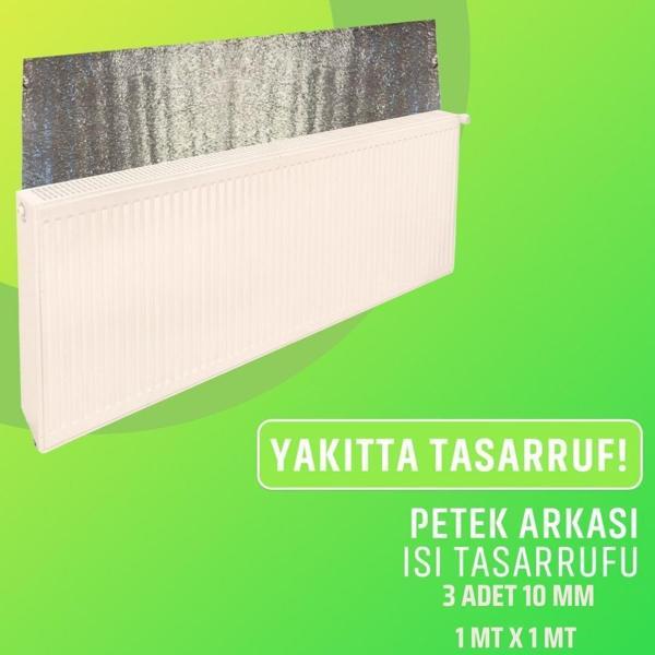 PETEK ARKASI TEK TARAFI FOLYOLU ISI YALITIM LEVHASI 10 MM ( EN : 1 MT BOY: 1 MT ) 3 ADET - Image 1