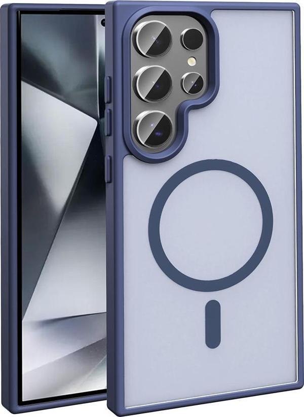 Galaxy S25 Ultra Kılıf Magsafe Şarj Özellikli Mat Arka Yüzey Sio Kılıf - Image 1
