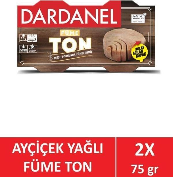 Dardanel Ayçiçek Yağlı Füme Ton 2 * 75 gr - Image 1