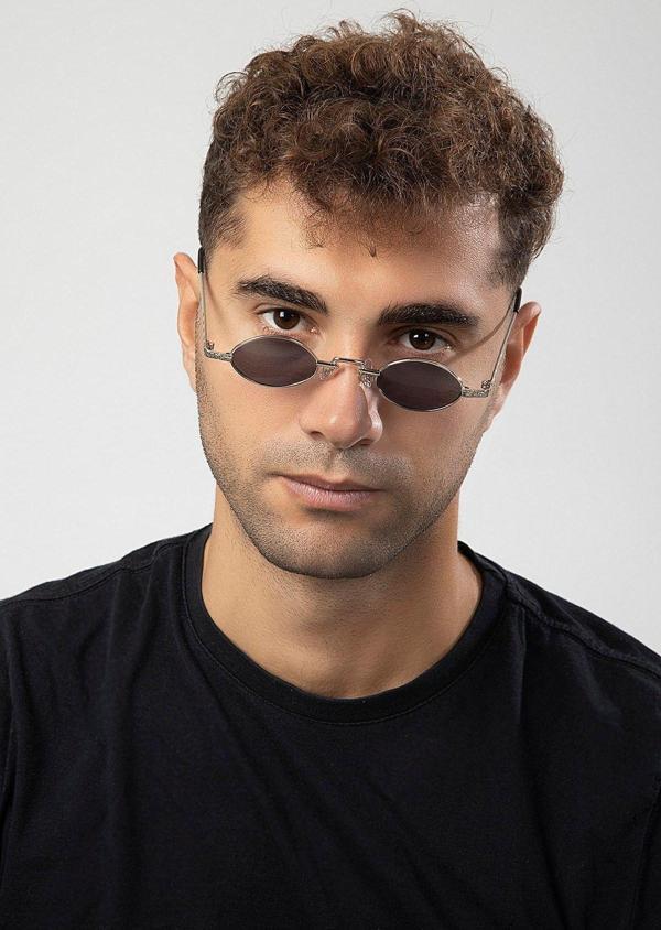 Polo55.Sport.1855 Minimal Retro Metal Elips Çerçeve Erkek Güneş Gözlüğü - Image 1