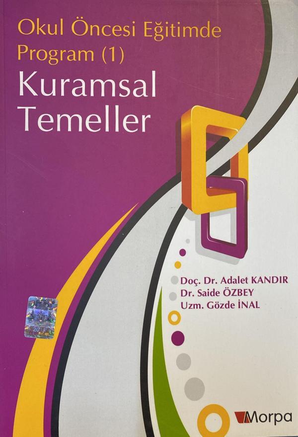 Okul Öncesi Eğitimde Program (1) Kuramsal Temeller - Morpa Kültür Yayınları - Image 1