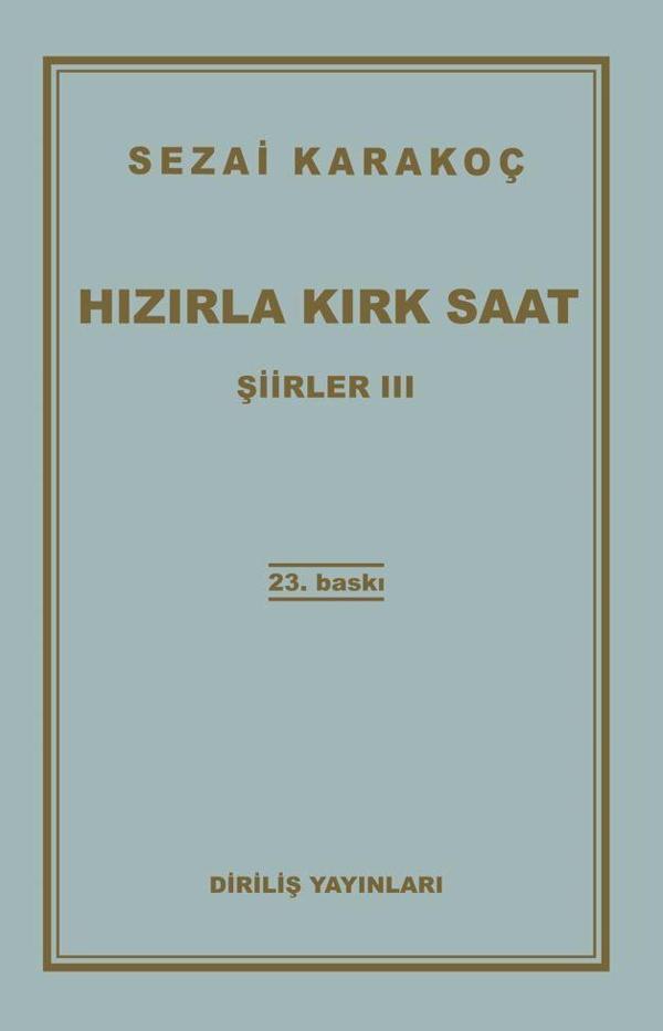 Şiirler 3: Hızırla Kırk Saat - Diriliş Yayınları - Image 1