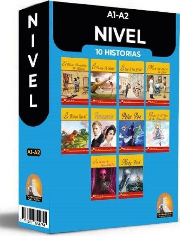 İspanyolca Hikaye 10’lu Hikaye Seti Kutu Tanıtım (A1-A2) Seviyelerinde - Kapadokya Yayınları - Image 1