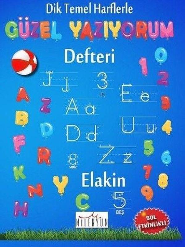 Dik Temel Harflerle Güzel Yazıyorum Defteri (Spiralli) - Milenyum - Image 1