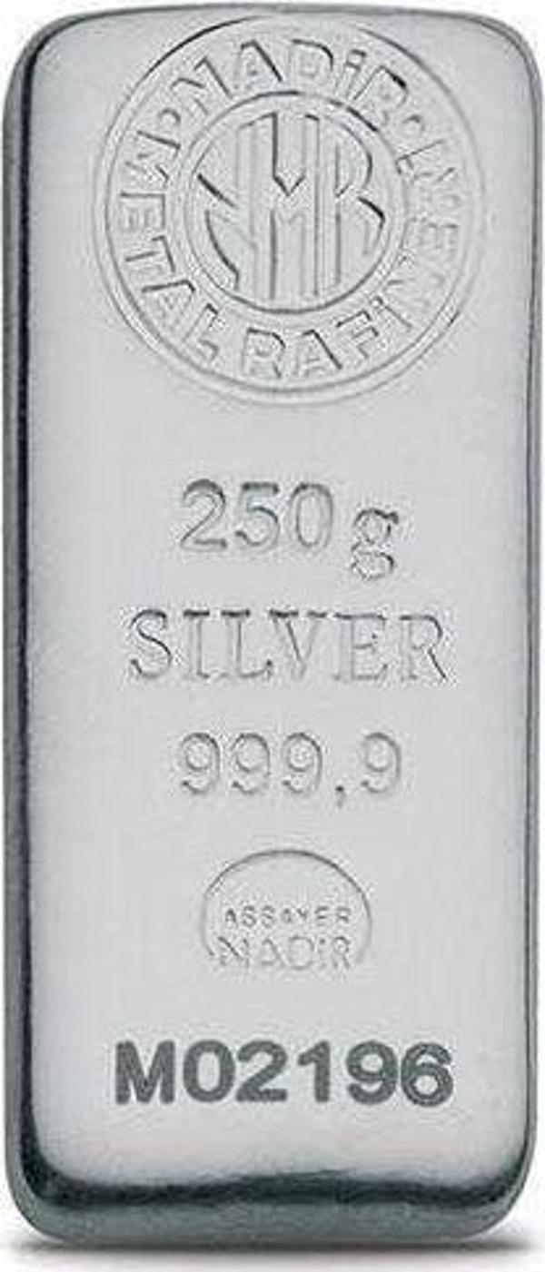 250 gr 24 Ayar Sertifikalı Külçe Gümüş - Image 1
