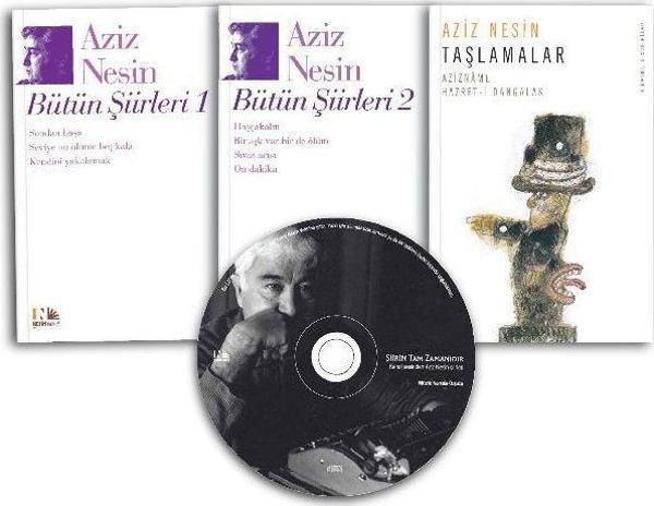 Aziz Nesin'den Şiirler: 3 Kitap 1 CD - Nesin Yayınevi - Image 1