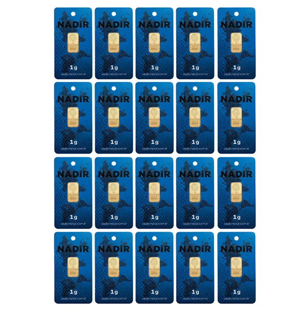 24 Ayar 20 Adet 1 gr Altın - Image 1