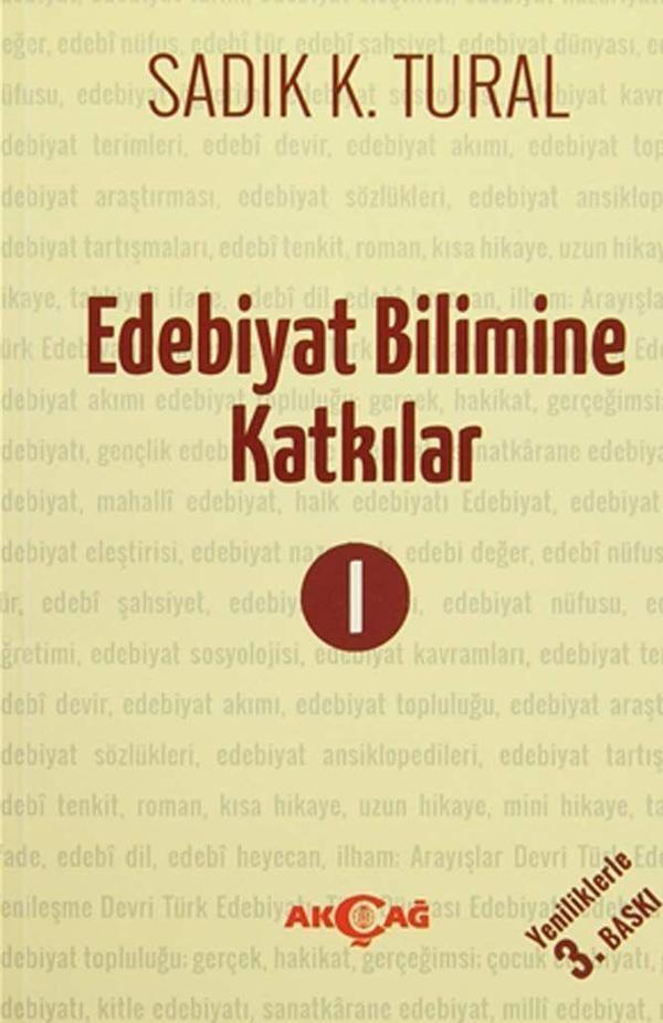 Edebiyat Bilimine Katkılar 1 - Akçağ Yayınları - Image 1