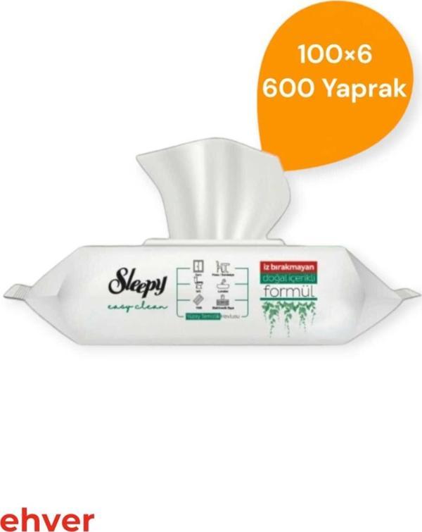 Sleepy 6'Lı Easy Clean Yüzey Temizlik Havlusu (600 Yaprak) - Image 1