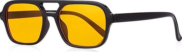 Polo55.Sport.1855 Mod Pilot Midi Turuncu Lens Siyah Kadın Güneş Gözlüğü - Image 1